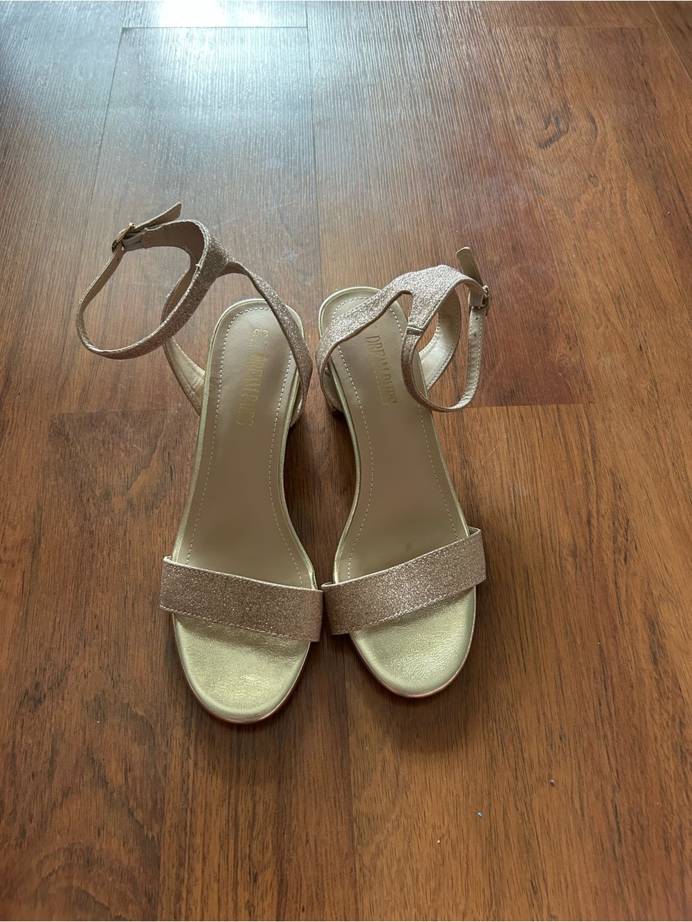 Dream Pairs Open-Toe Low Block Chunky Heels